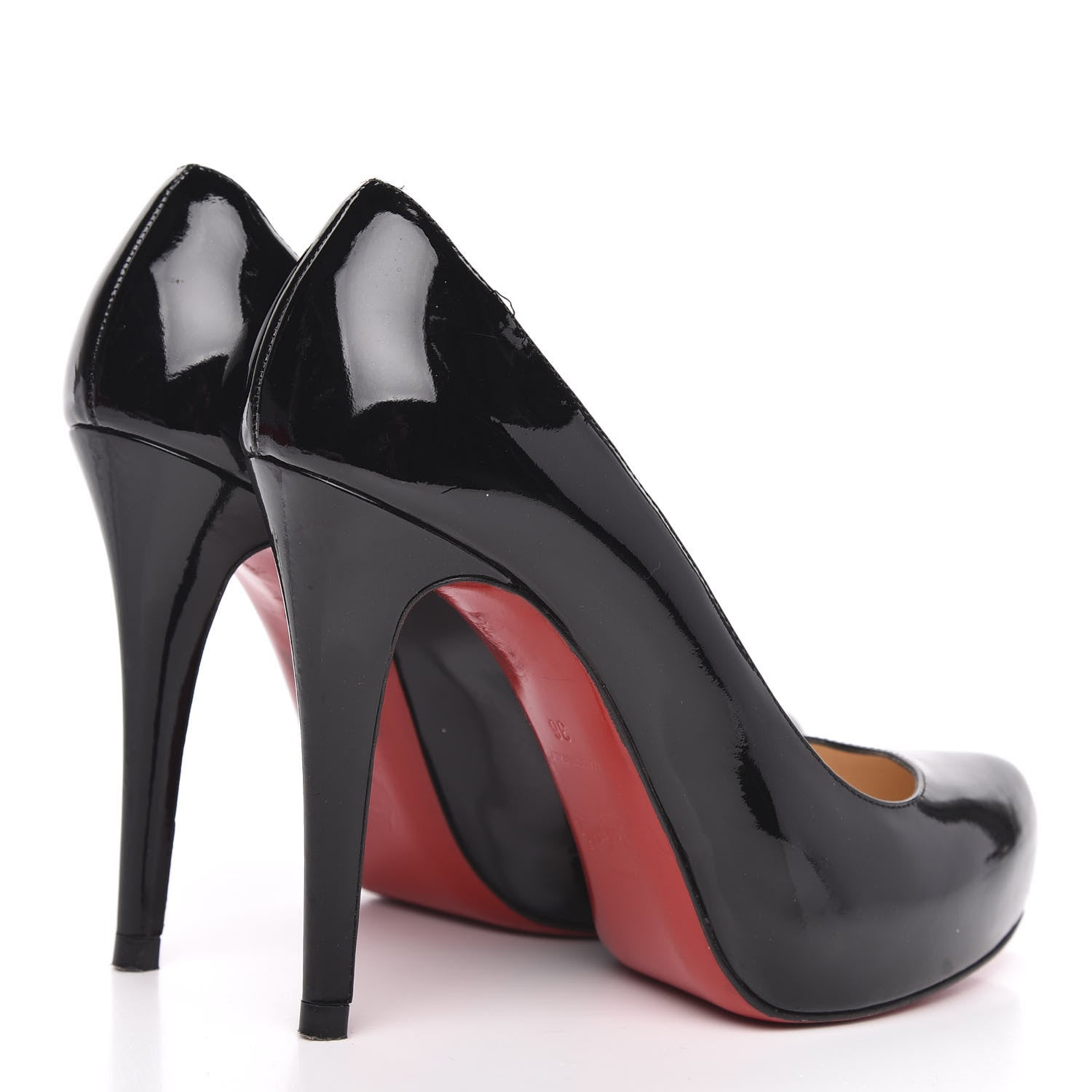 Christian Louboutin Patent Rolando 120 Pumps 36 Black 4 of 12