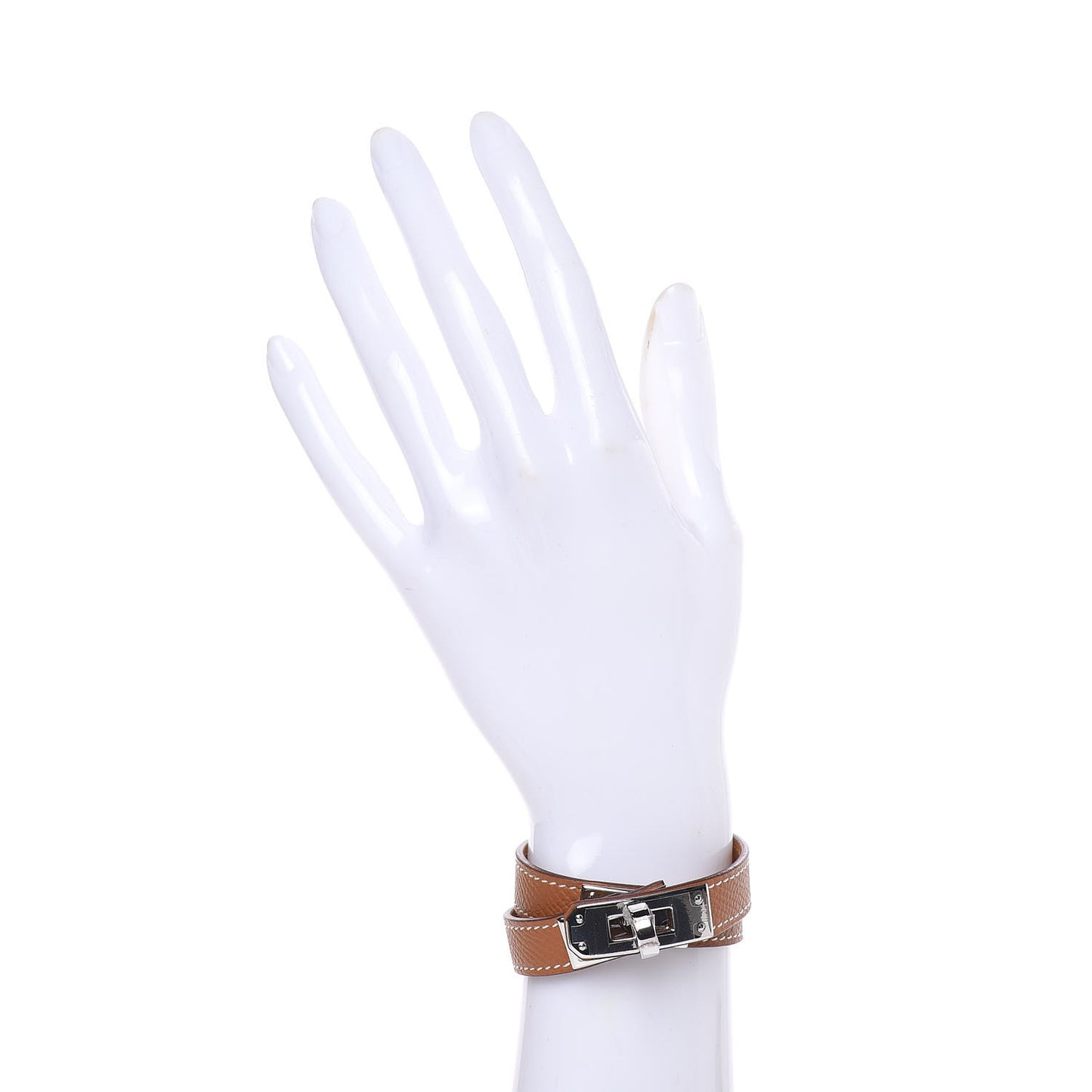 Epsom Kelly Double Tour Bracelet T1 Gold