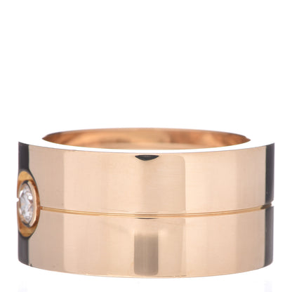 Cartier 18K Yellow Gold Diamond 12mm Wide LOVE Ring 63 10.25 3 of 5