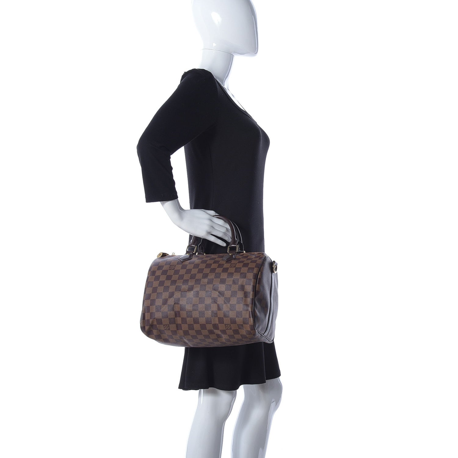 Louis Vuitton Damier Ebene Speedy Bandouliere 30 3 of 15