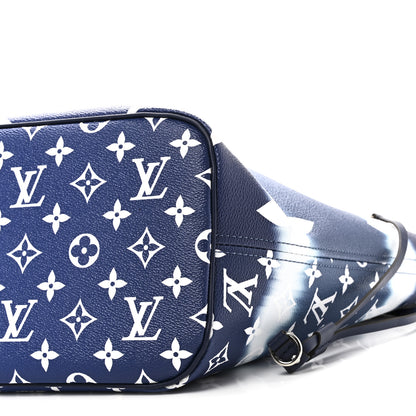 Louis Vuitton Monogram Escale Neverfull MM Blue 9 of 9