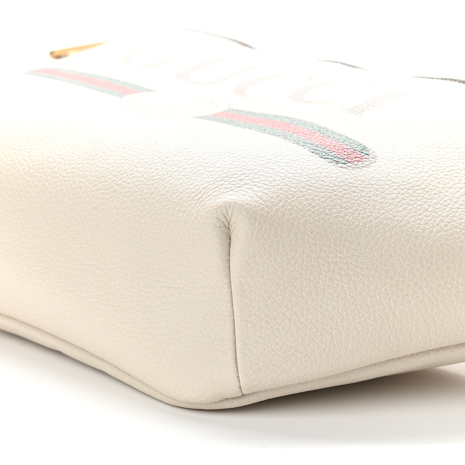 Gucci Grained Calfskin Logo Belt Bag White 9 of 9