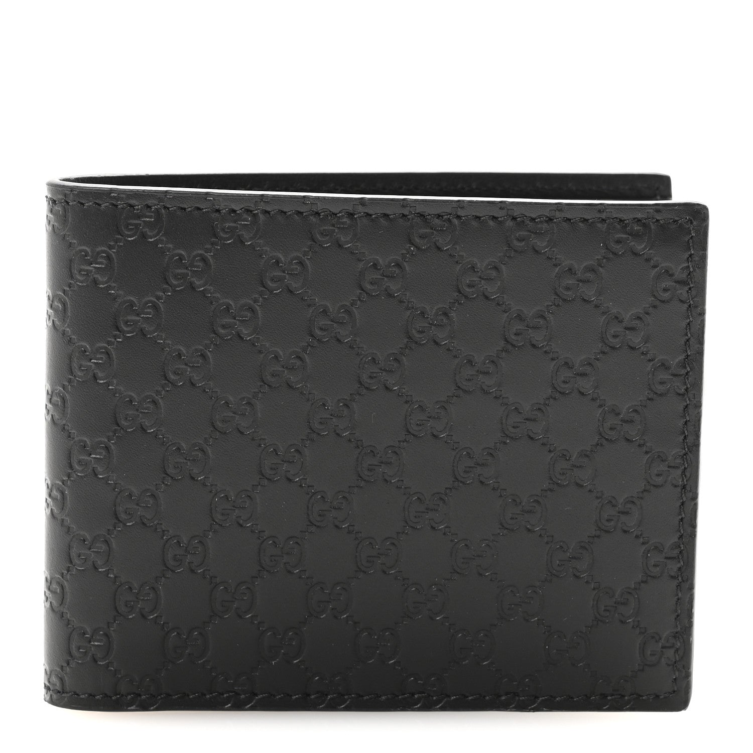 Gucci Micoguccissima Bi-Fold Wallet Black 1 of 7