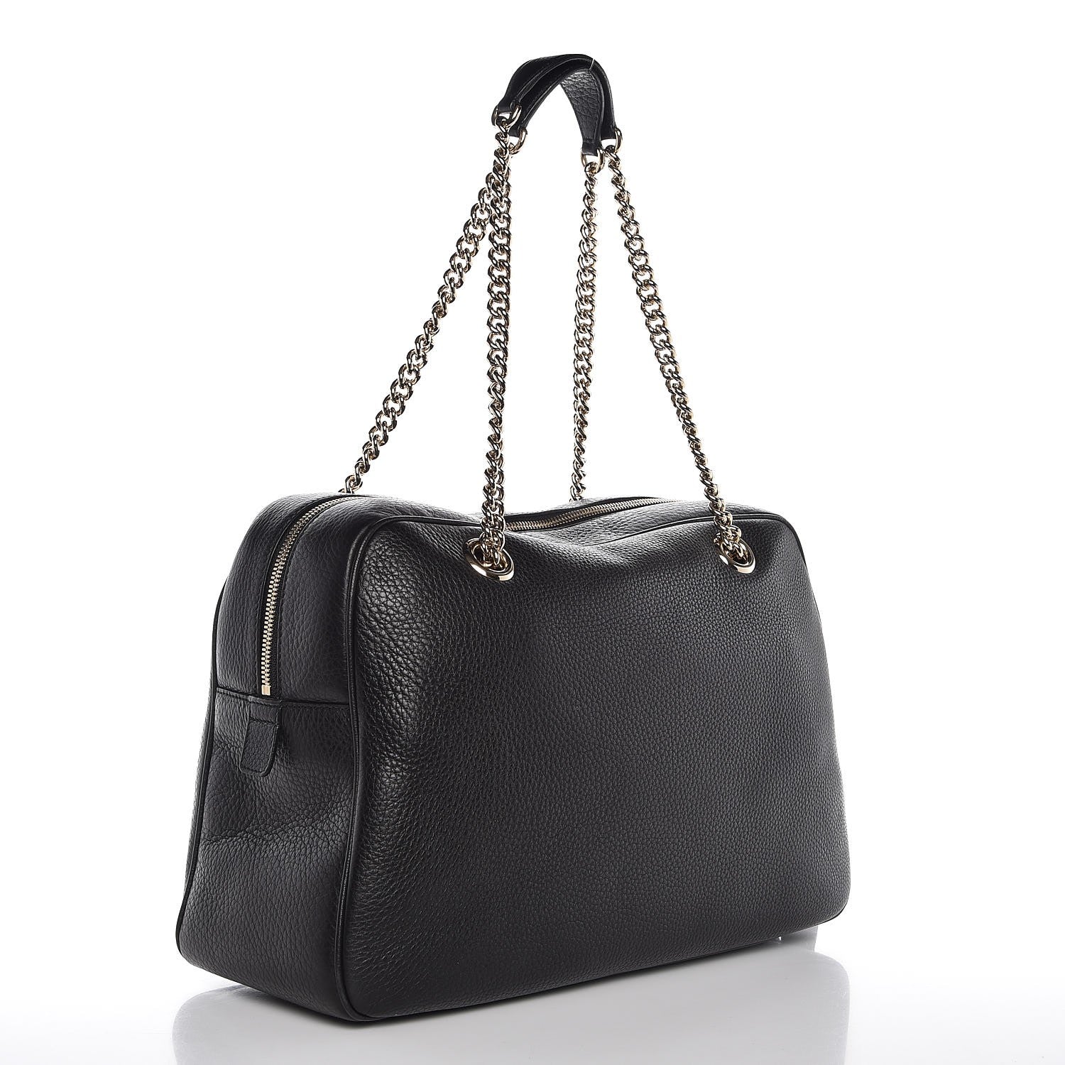 Gucci Pebbled Calfskin Medium Soho Bowler Black 3 of 7