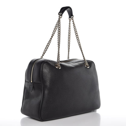 Gucci Pebbled Calfskin Medium Soho Bowler Black 3 of 7