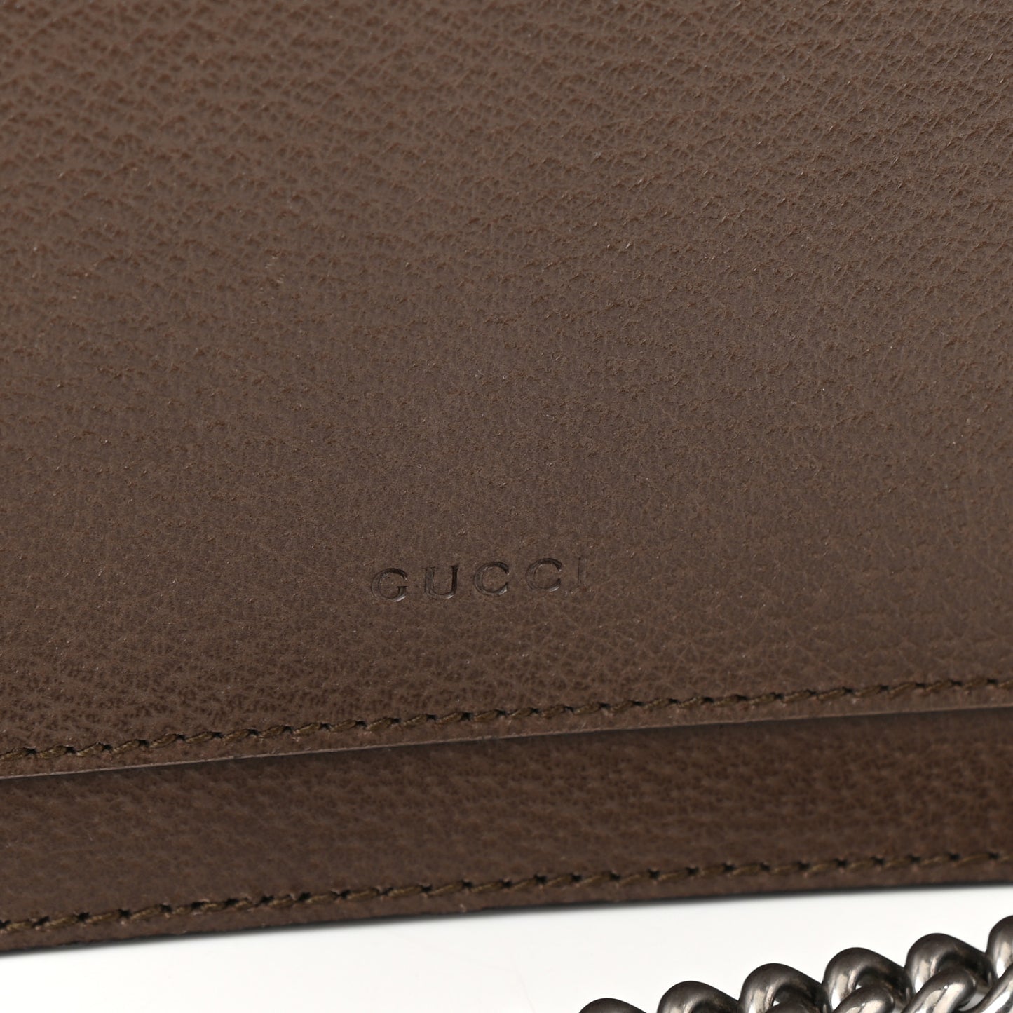Textured Calfskin Web Medium Dionysus Shoulder Bag New Acero