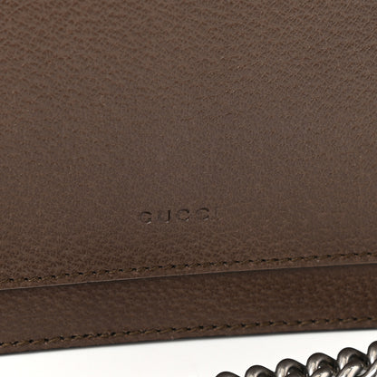 Gucci Textured Calfskin Web Medium Dionysus Shoulder Bag New Acero 7 of 10