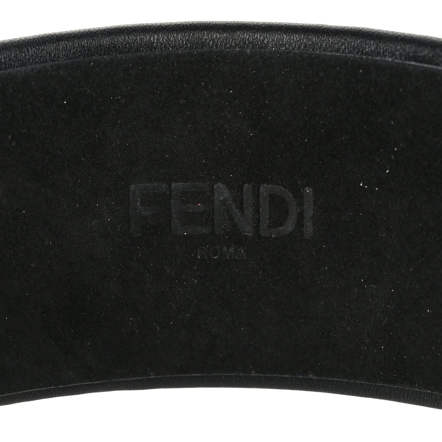 Lambskin Fendigraphy Headband Black