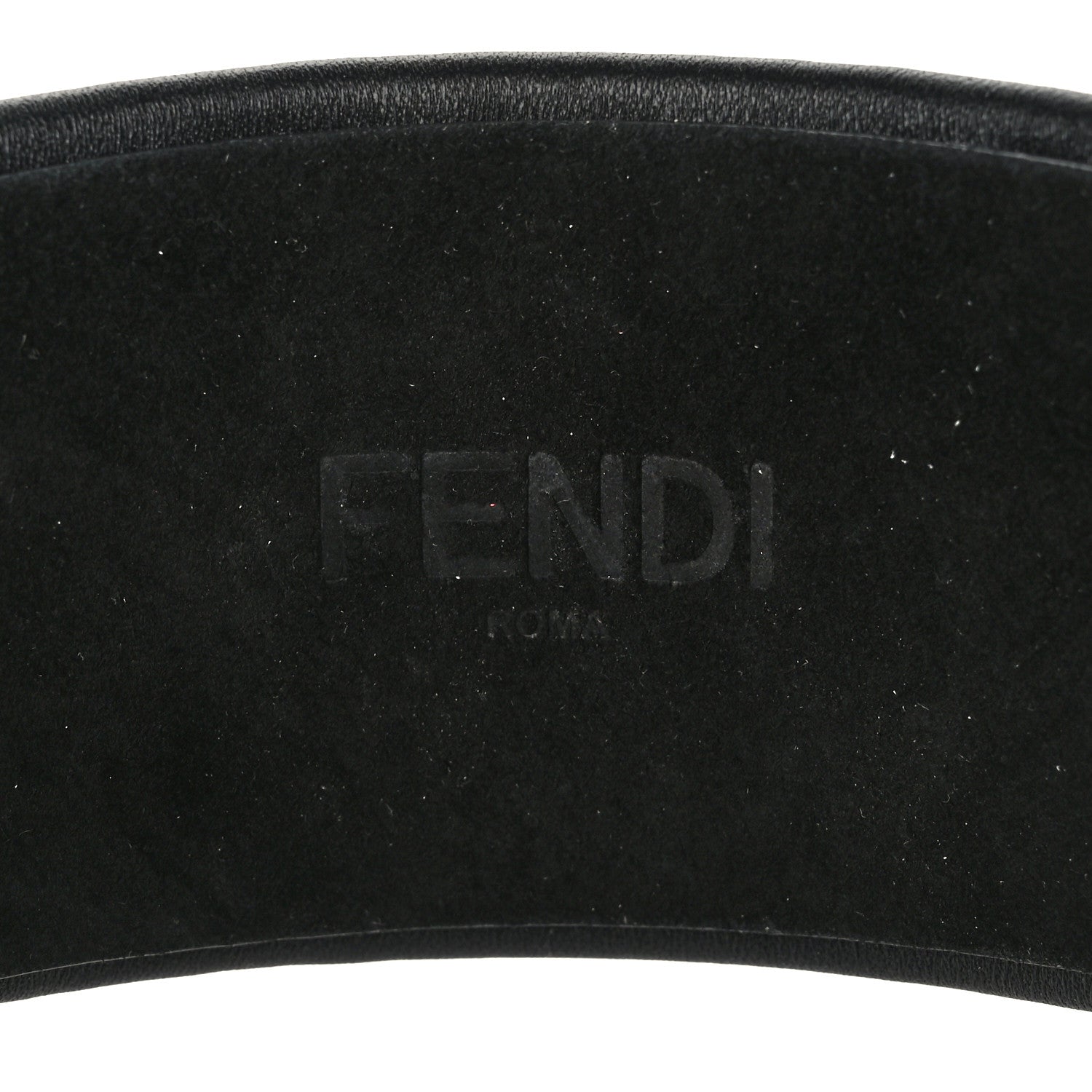 Fendi Lambskin Fendigraphy Headband Black 4 of 4