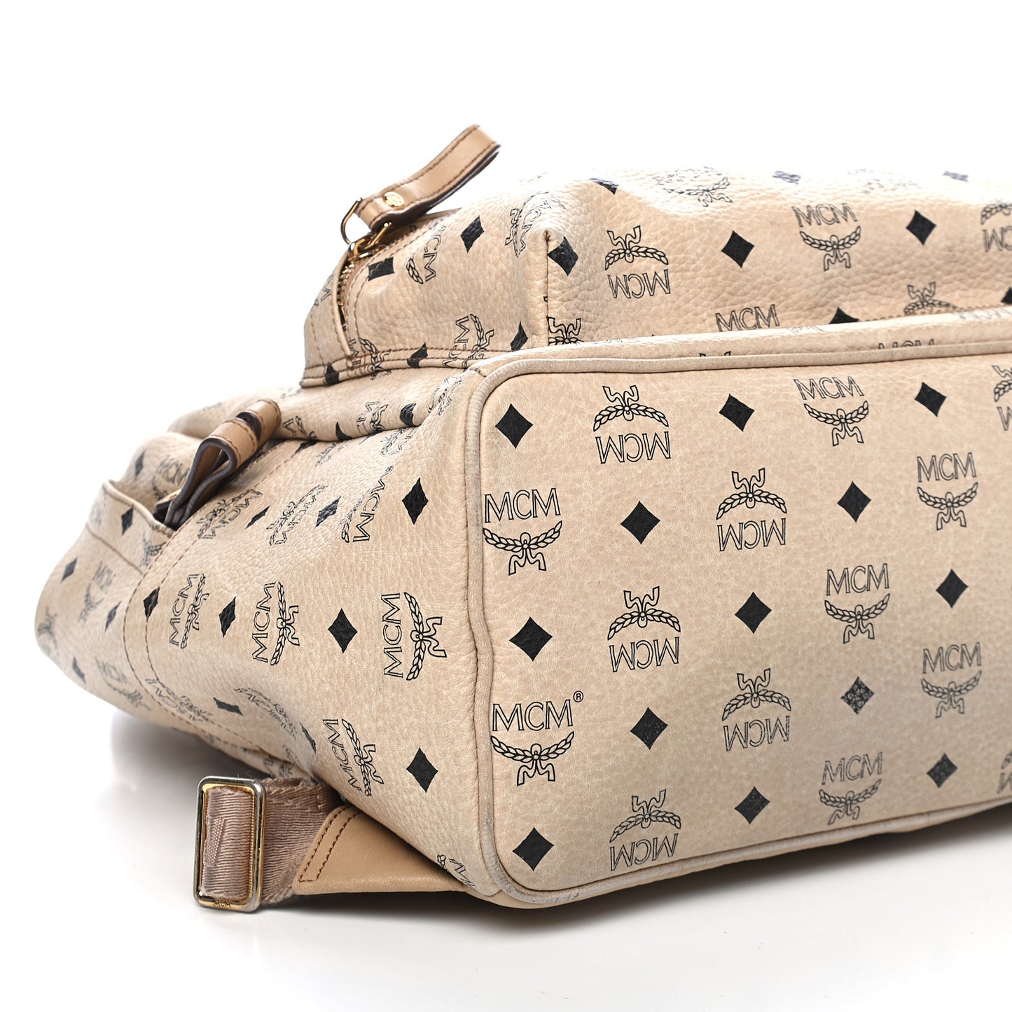 Visetos Medium Studded Stark Backpack Beige