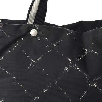 Chanel Nylon Travel Duffel Bag Black 10 of 10