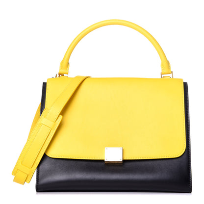 Celine Smooth Calfskin Tri-color Trapeze Sunflower 1 of 9