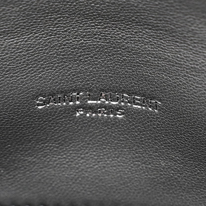 Saint Laurent Lambskin Quilted Toy Loulou Puffer Monogram Chain Satchel Storm 7 of 12