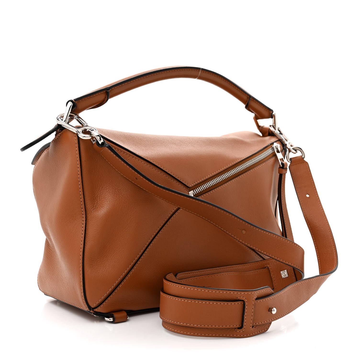 Loewe Calfskin Medium Puzzle Bag Tan 3 of 15