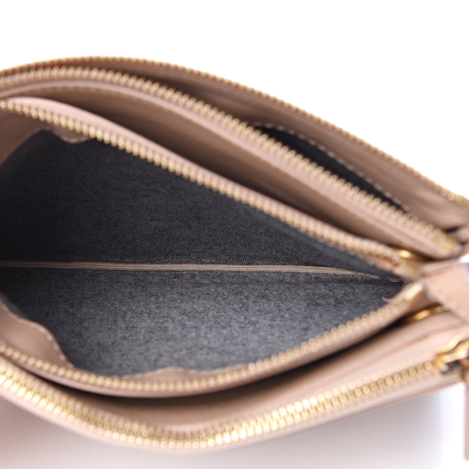 Celine Smooth Lambskin Small Trio Crossbody Bag Powder 5 of 15