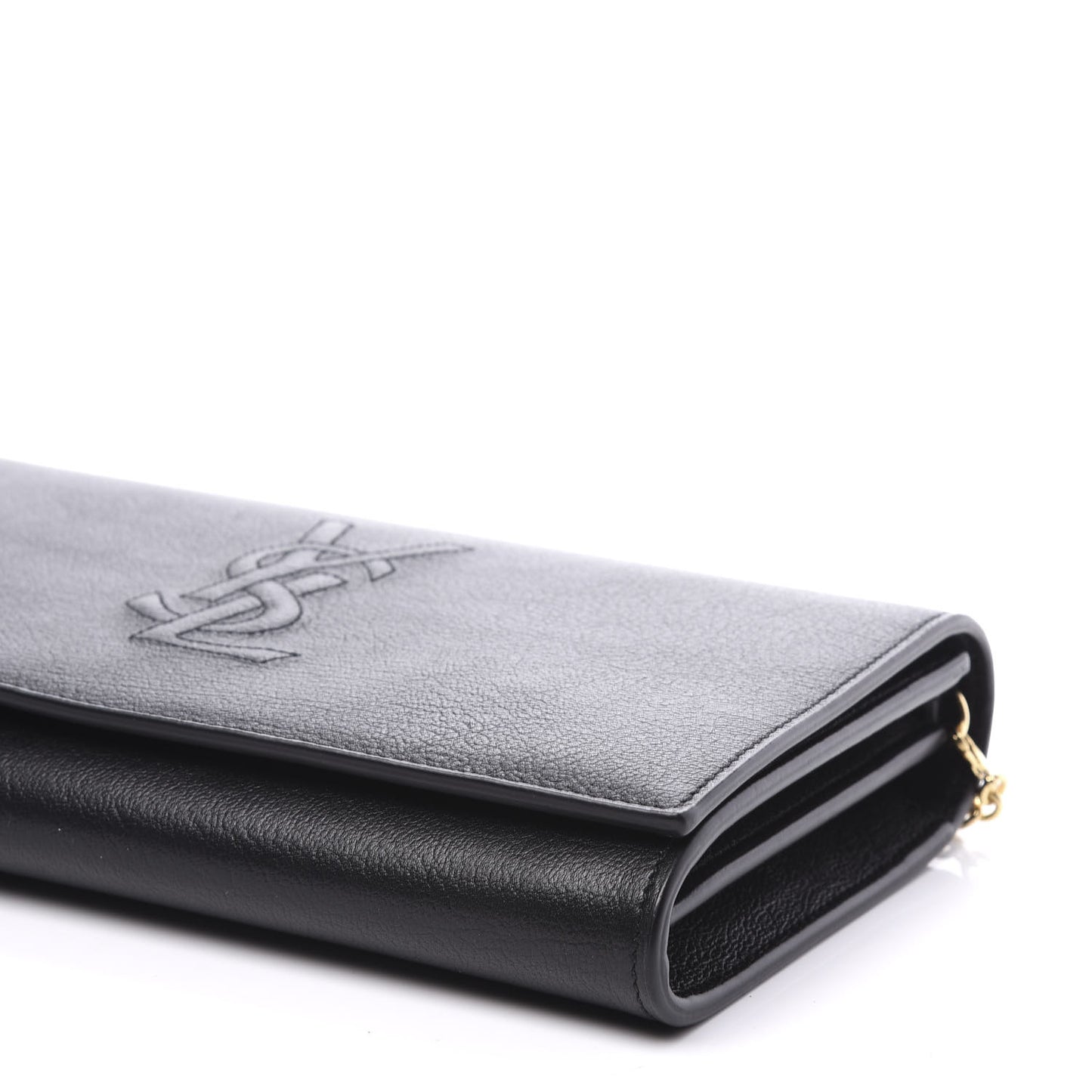 Calfskin Monogram Belle de Jour Chain Clutch Black