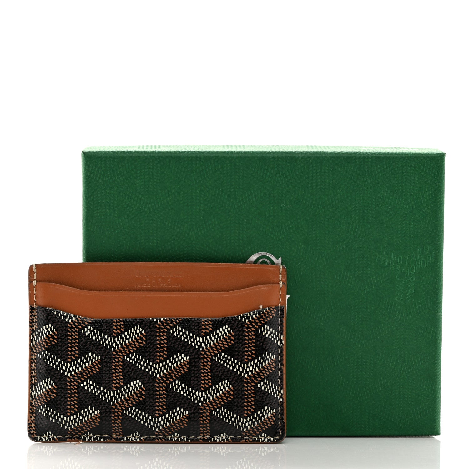 Goyard Goyardine Saint Sulpice Card Holder Black Gold 9 of 9