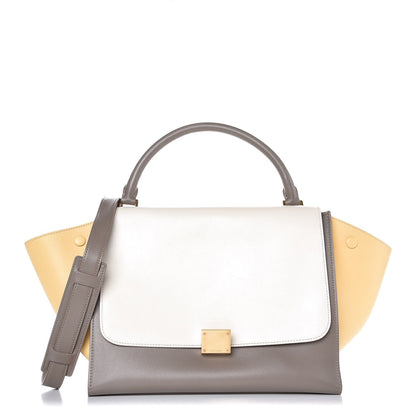 Celine Smooth Calfskin Medium Tri-Color Trapeze Butter 1 of 6