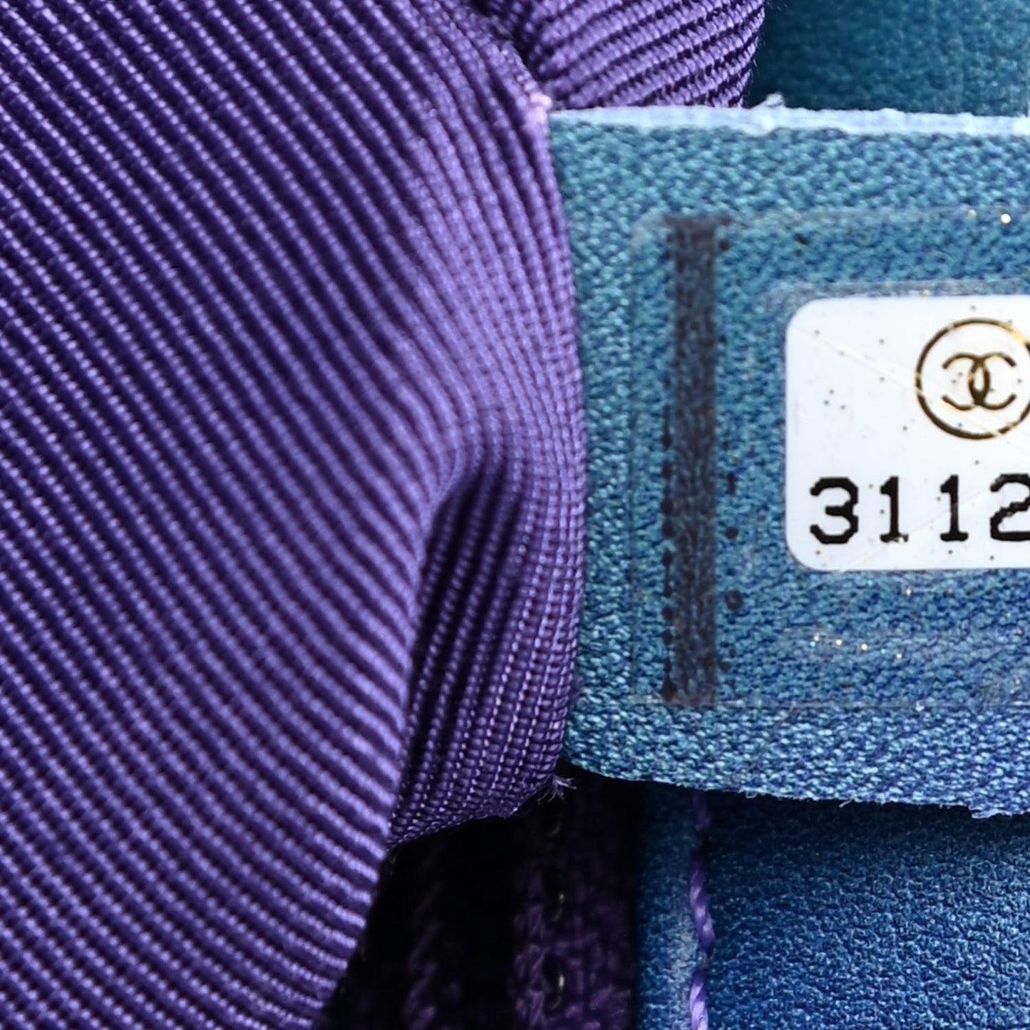 Tie Dye Calfskin Quilted Medium Chanel 19 Flap Blue Purple