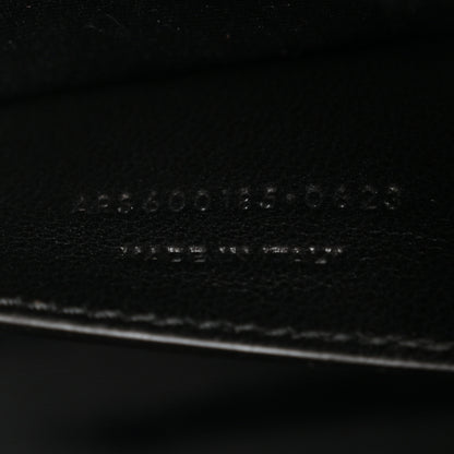 Saint Laurent Suede Mixed Matelasse Triquilt Medium Monogram Envelope Satchel Bark Brown 8 of 11
