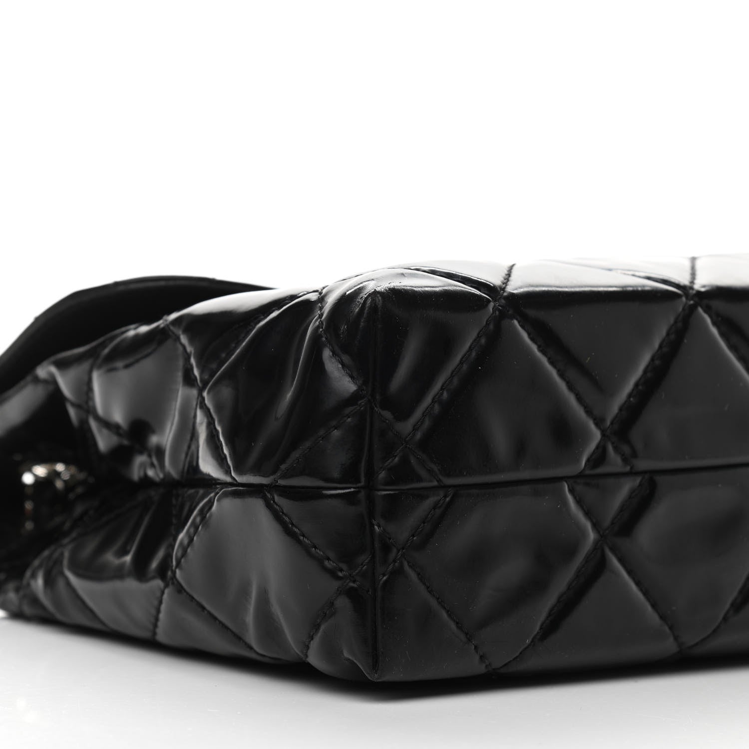 Chanel Vinyl Quilted In the Business Flap Bag Black 9 of 11