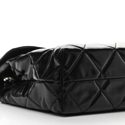 Chanel Vinyl Quilted In the Business Flap Bag Black 9 of 11