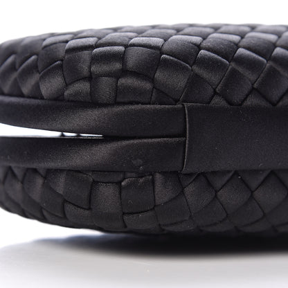 Bottega Veneta Satin Intreccio Impero Chain Knot Clutch Black 10 of 10