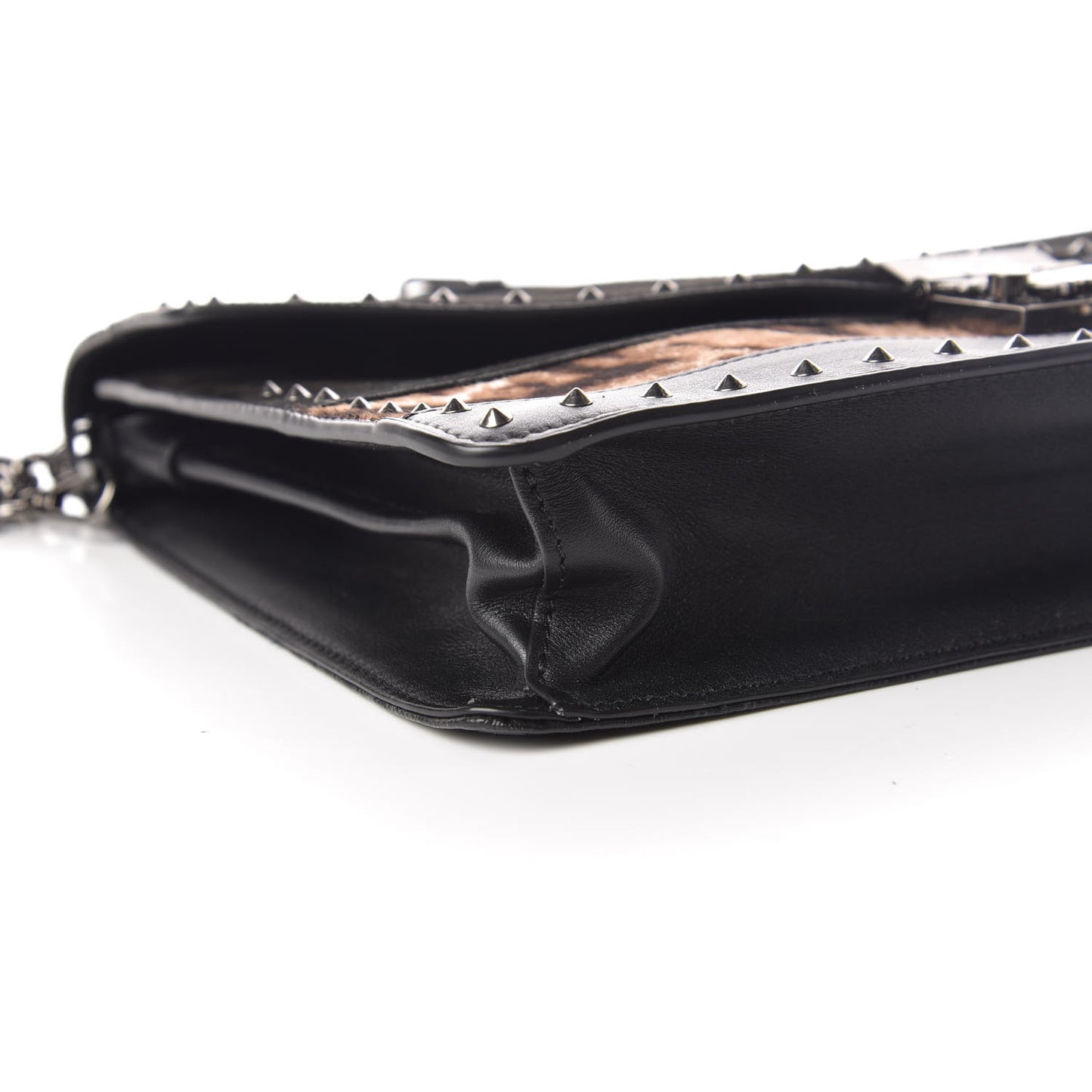 Visetos Mixed Media Large Patricia Convertible Crossbody Black