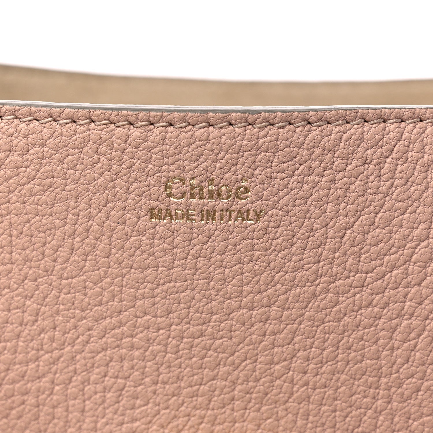 Chloe Grained Lambskin Mini Drew Shoulder Bag Cement Pink 6 of 8