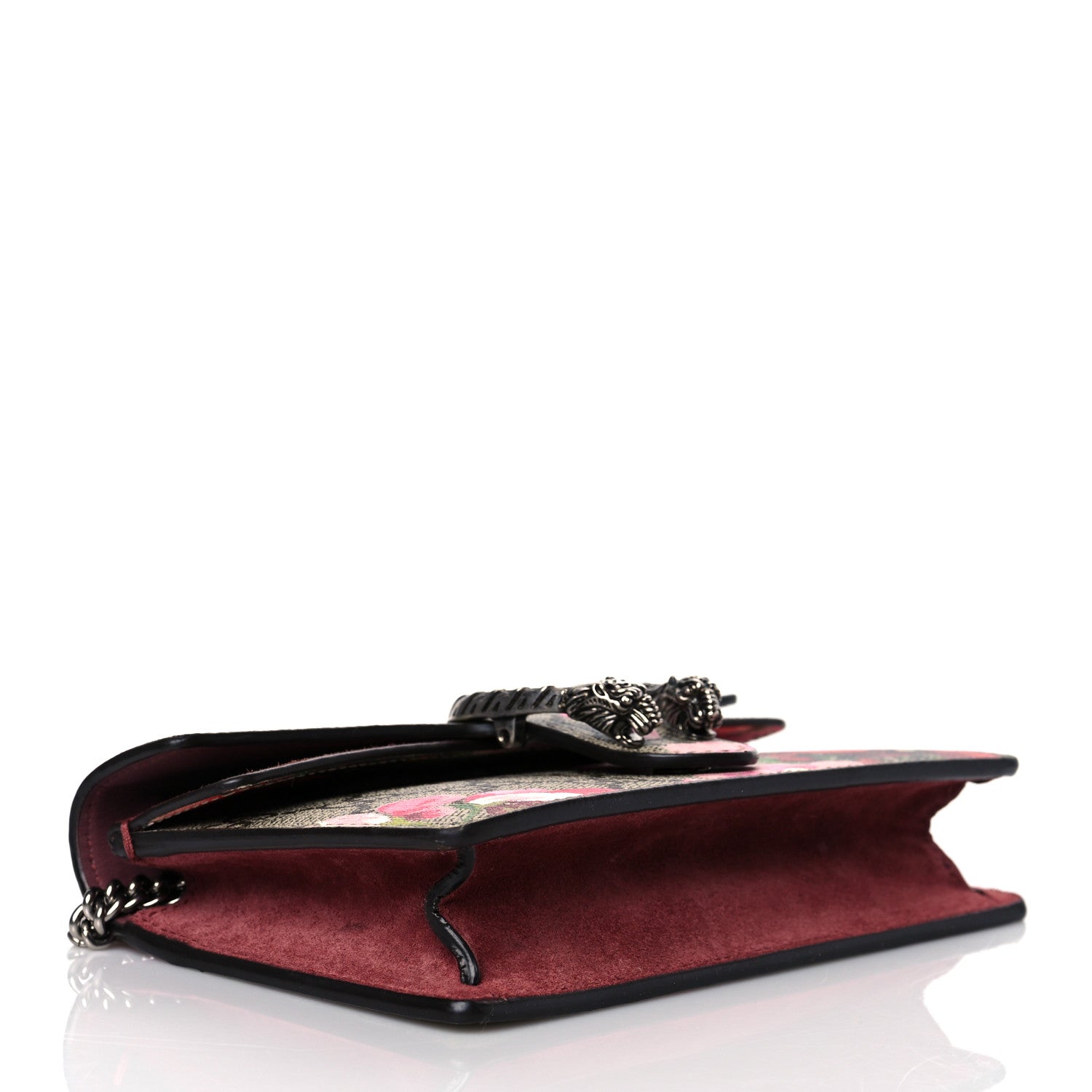 Gucci GG Supreme Monogram Blooms Super Mini Dionysus Shoulder Bag Beige Multicolor Dry Rose 4 of 9