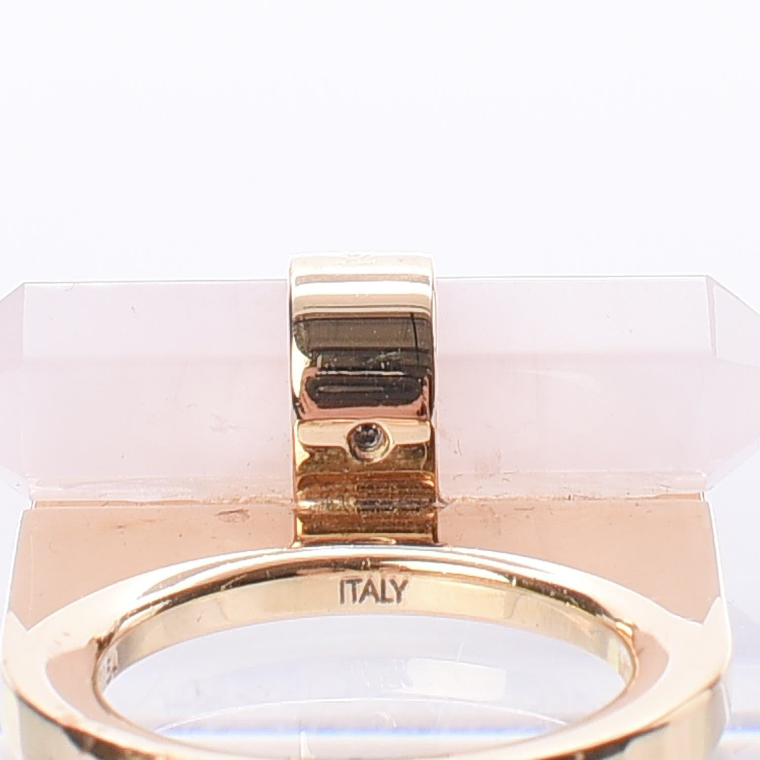 Louis Vuitton Rose Quartz Trivelling Ring 6.5 3 of 4