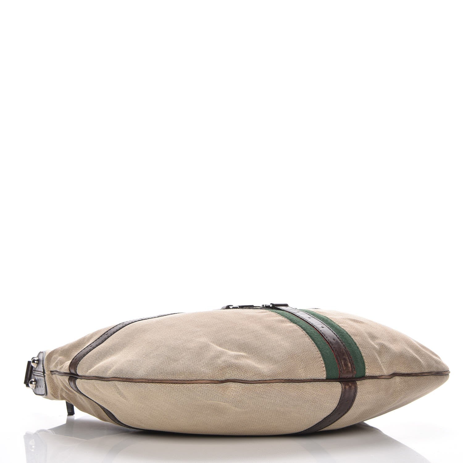 Gucci Canvas Web GG Reins Hobo Brown 4 of 7