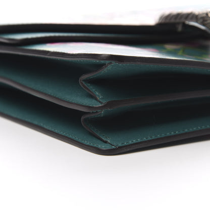Gucci Calfskin Blooms Print Medium Dionysus Shoulder Bag Bright Emerald Multicolor 9 of 11