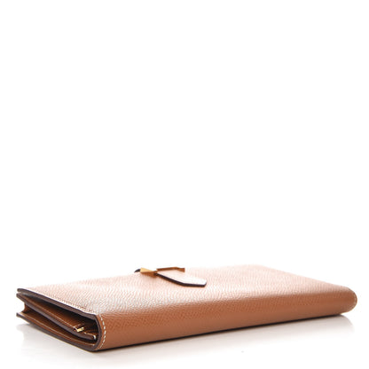 Hermes Epsom Bearn Gusset Wallet Gold 4 of 7
