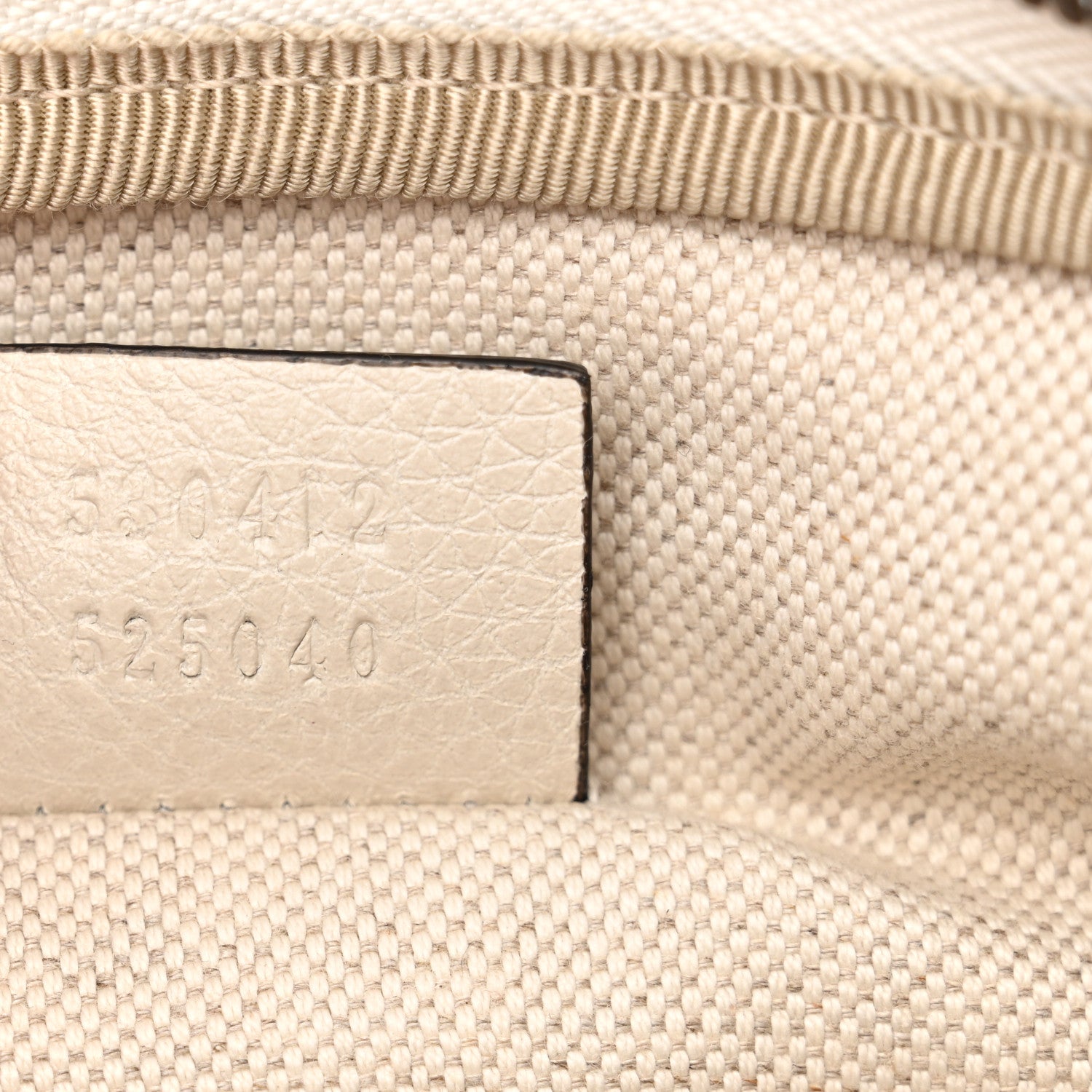 Gucci Grained Calfskin Logo Belt Bag White 7 of 11