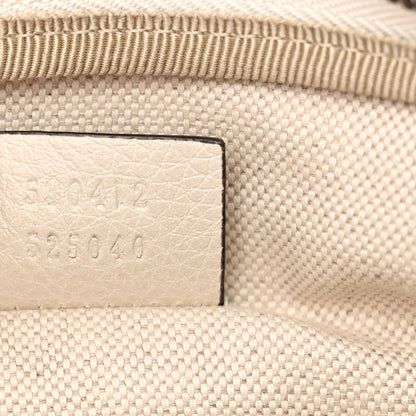 Gucci Grained Calfskin Logo Belt Bag White 7 of 11