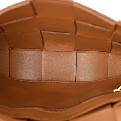 Bottega Veneta Lambskin Maxi Intrecciato Cassette Crossbody Bag Caramel 5 of 13
