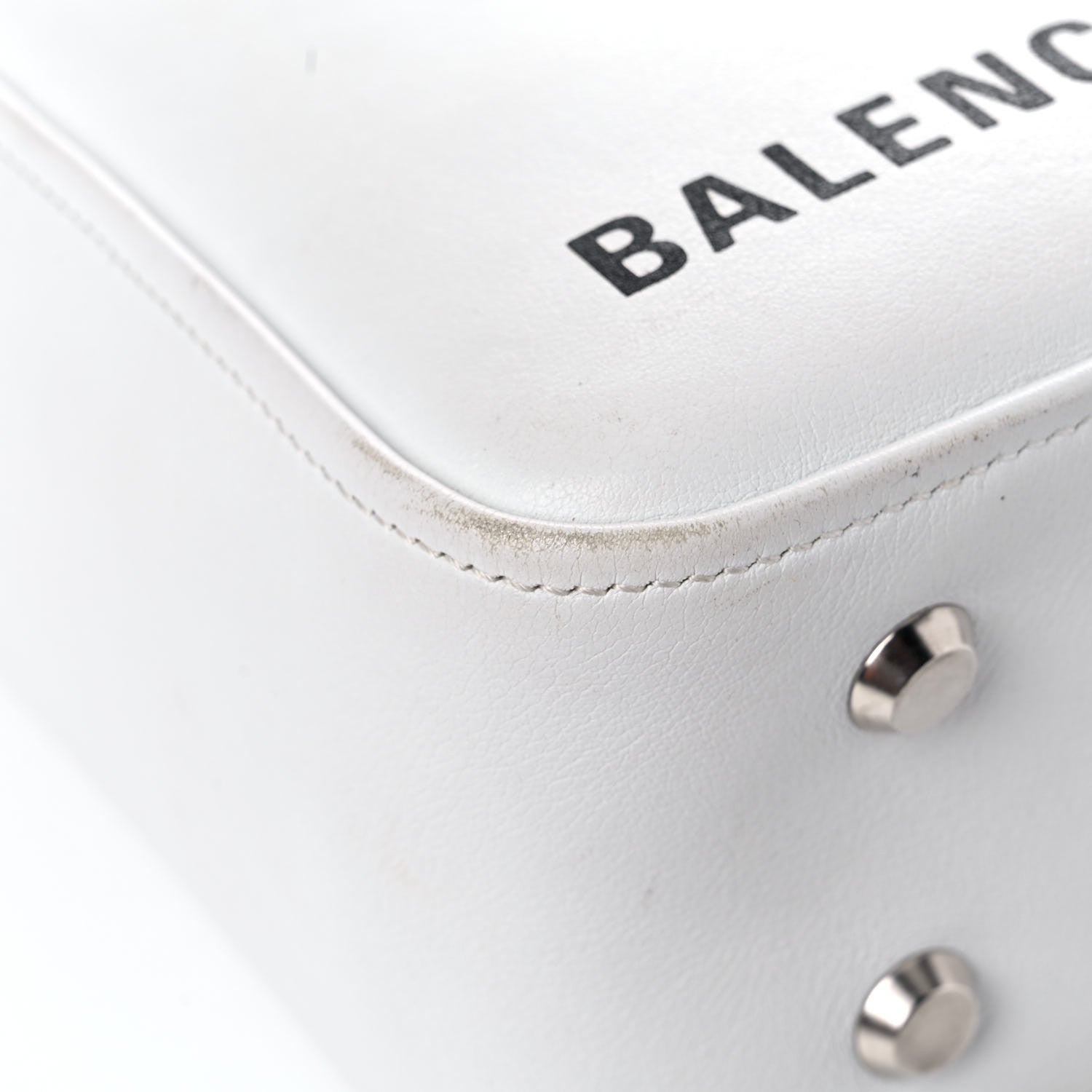 Balenciaga Calfskin S Triangle Duffle White 8 of 15