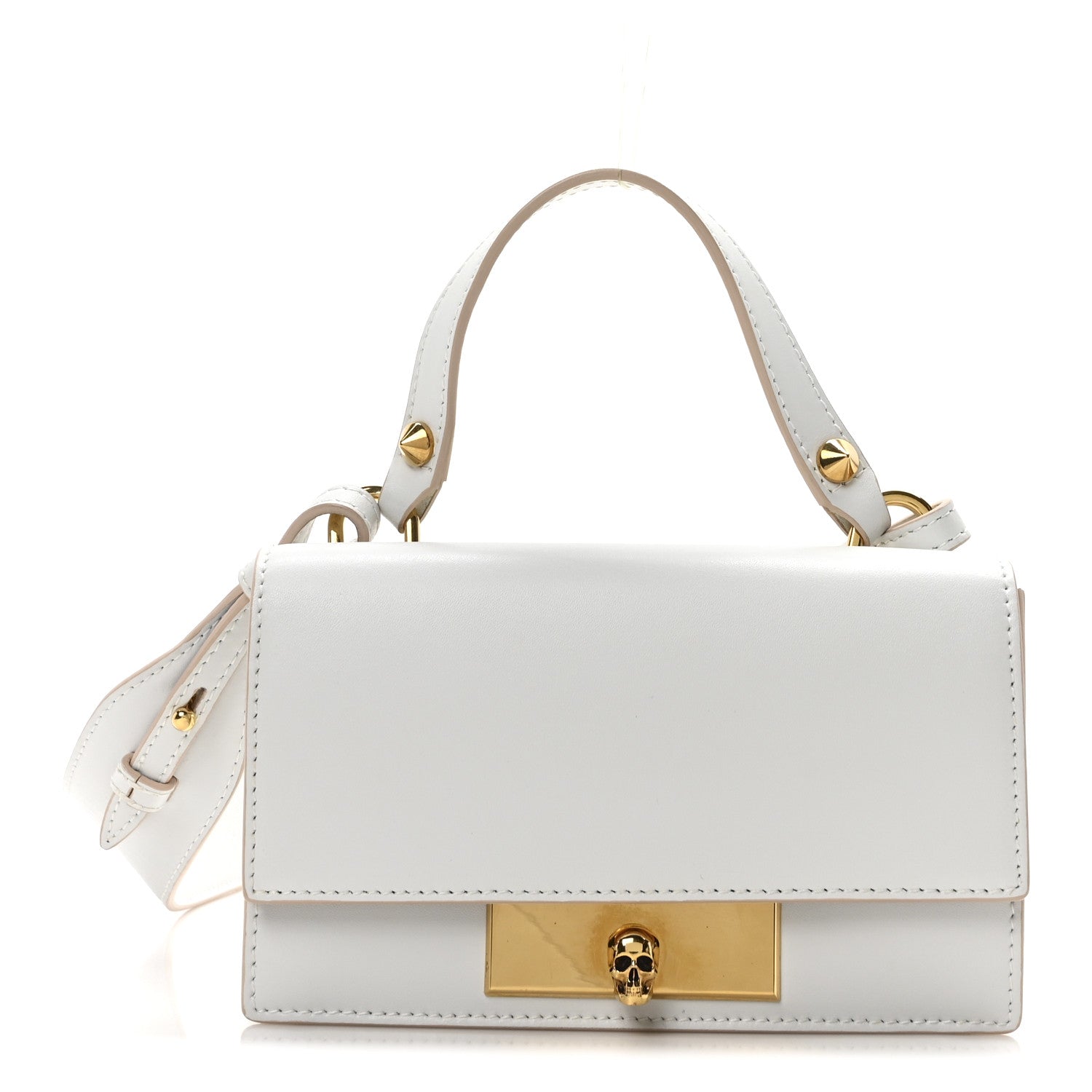 Alexander McQueen Calfskin Skull Lock Mini Crossbody Bag 1 of 9