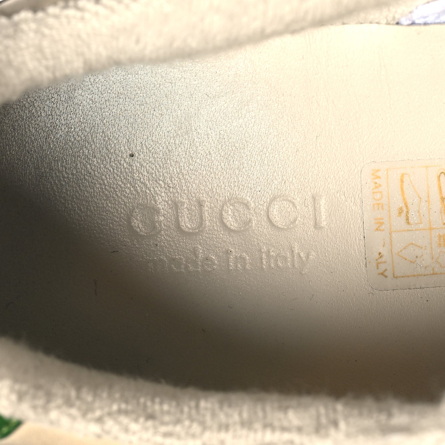 Nubuck Calfskin Web Removable Crystals Womens Screener Sneakers 36 Dusty Milk New Mystic White