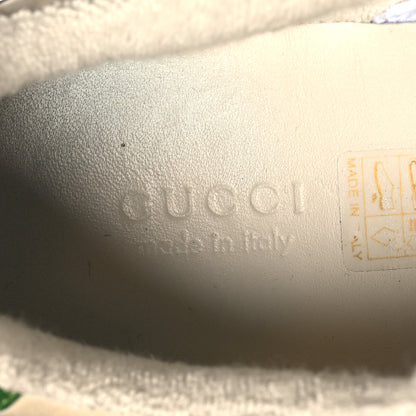 Gucci Nubuck Calfskin Web Removable Crystals Womens Screener Sneakers 36 Dusty Milk New Mystic White 9 of 9