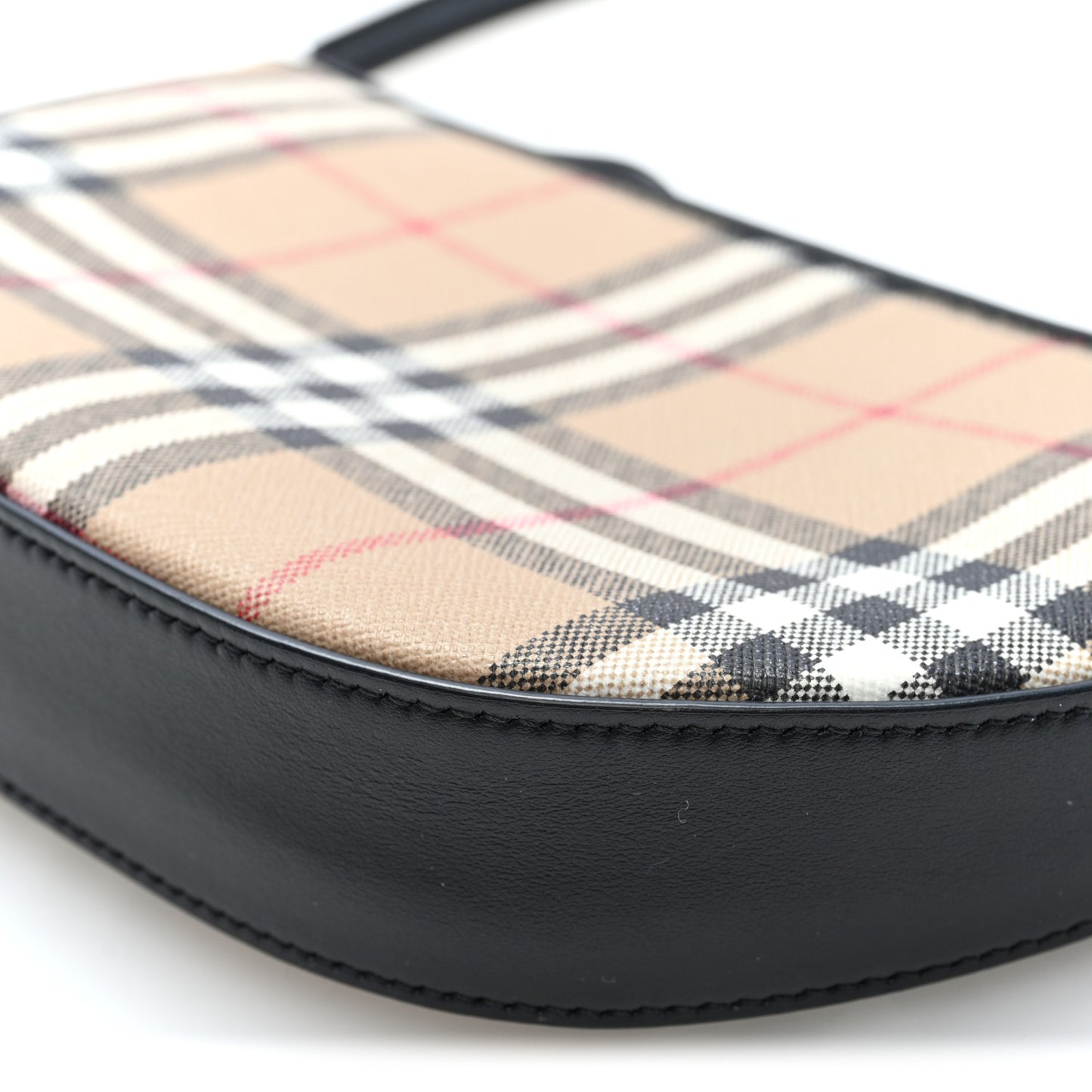 Vintage Check Calfskin Olympia Slim Pouch Archive Beige