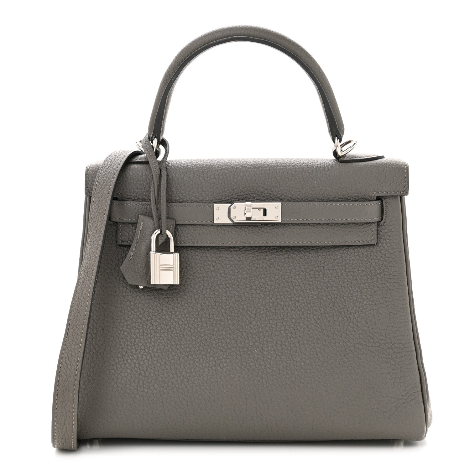Hermes Togo Kelly Retourne 25 Etain 1 of 12