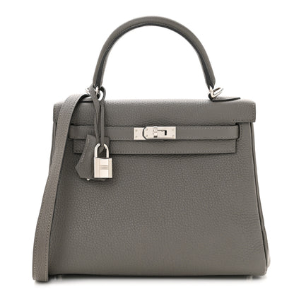Hermes Togo Kelly Retourne 25 Etain 1 of 12