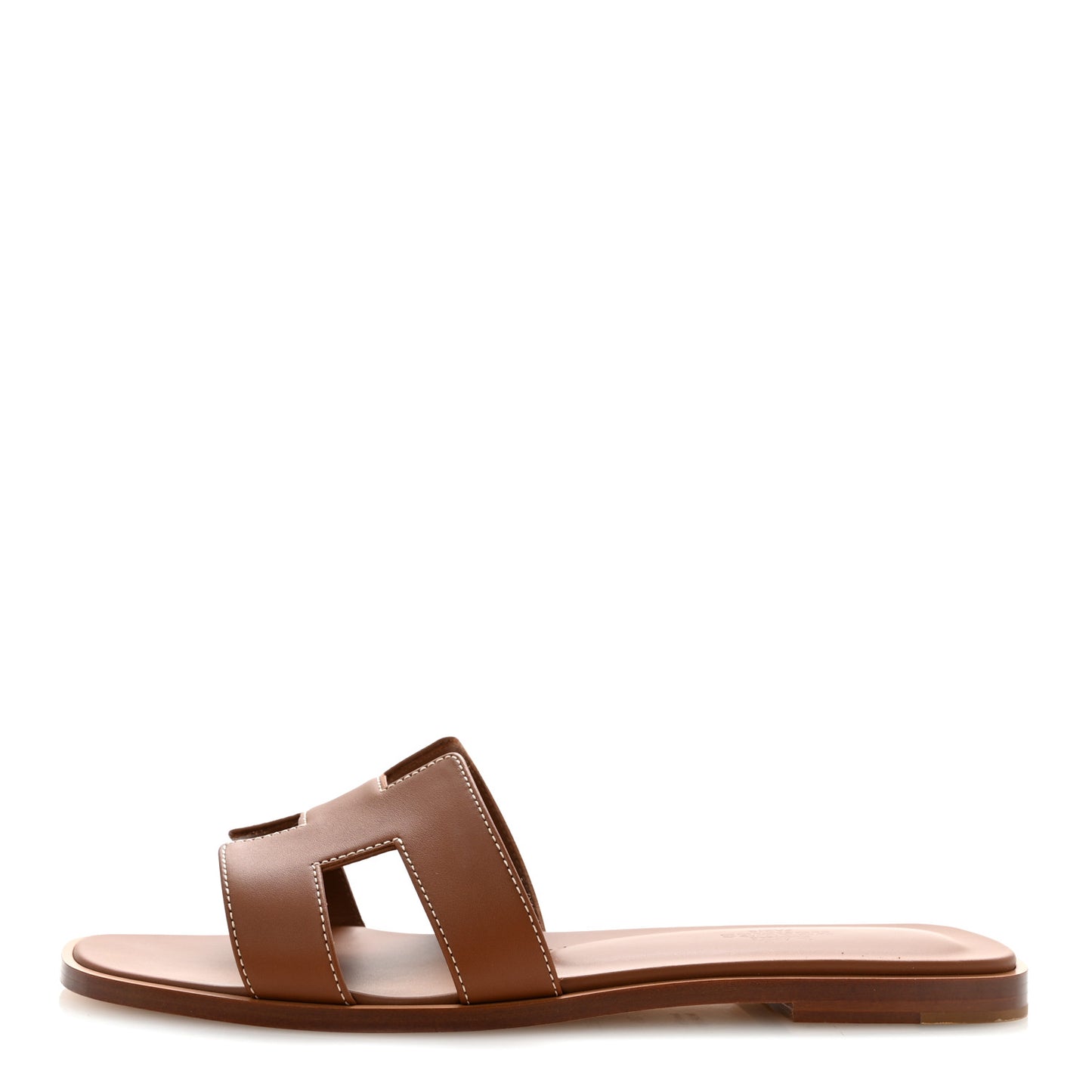 Box Calfskin Oran Sandals 39 Gold