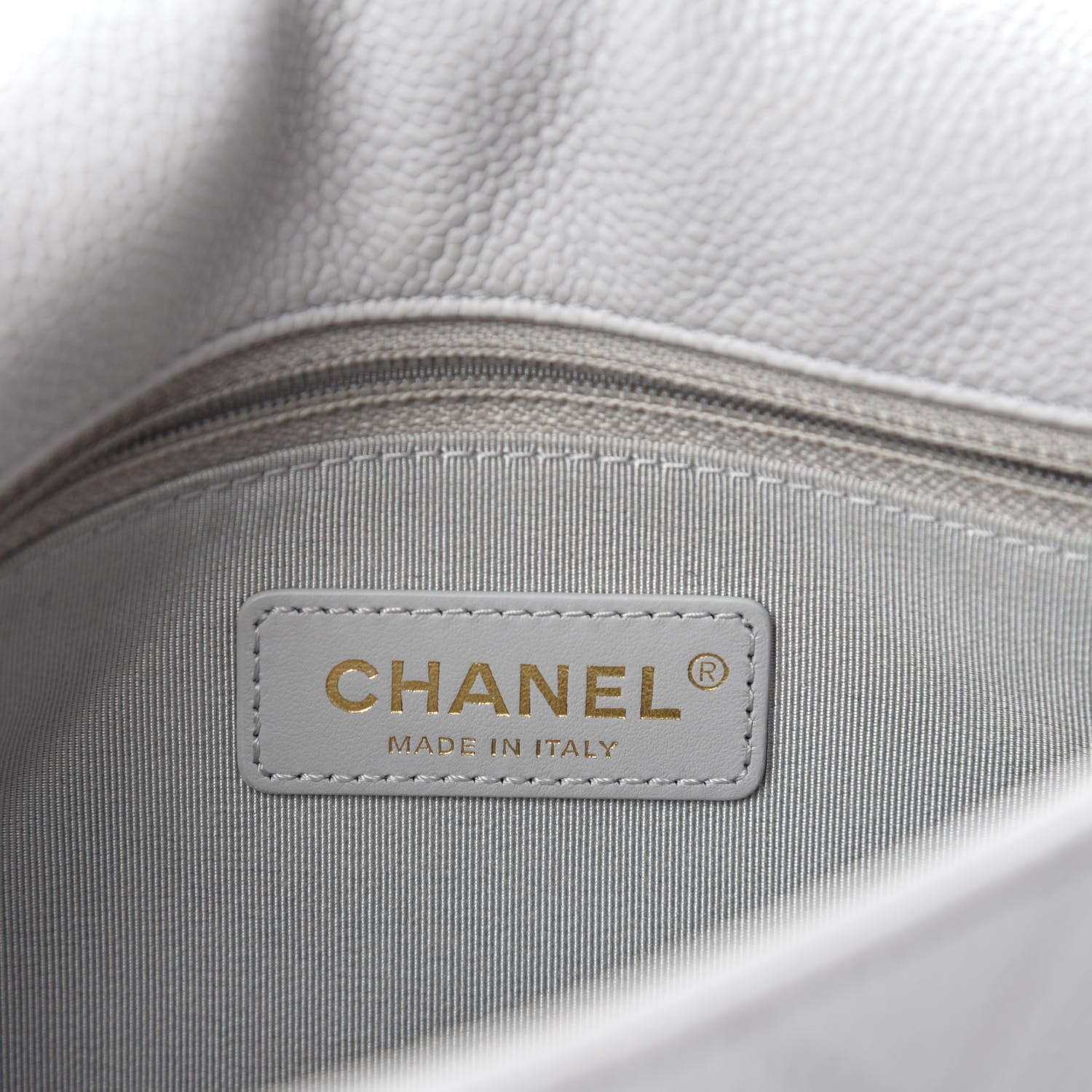 Chanel Caviar Quilted City Walk Flap Light Grey 12 of 15