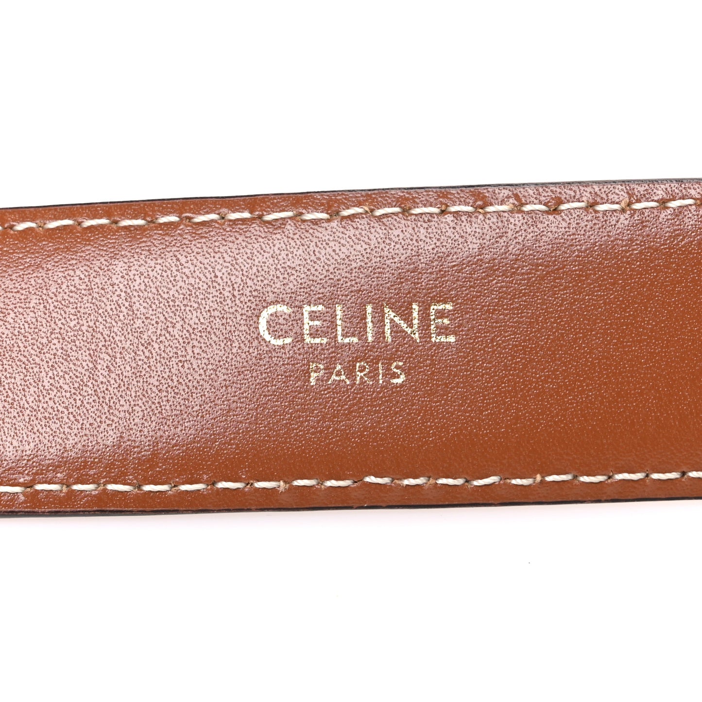 Box Calfskin Small 18mm Triomphe Belt 80 32 Tan