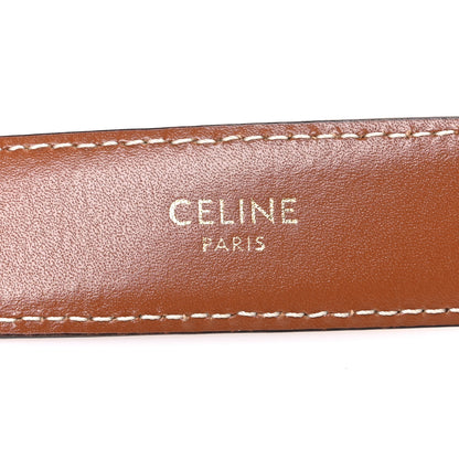 Celine Box Calfskin Small 18mm Triomphe Belt 80 32 Tan 5 of 6