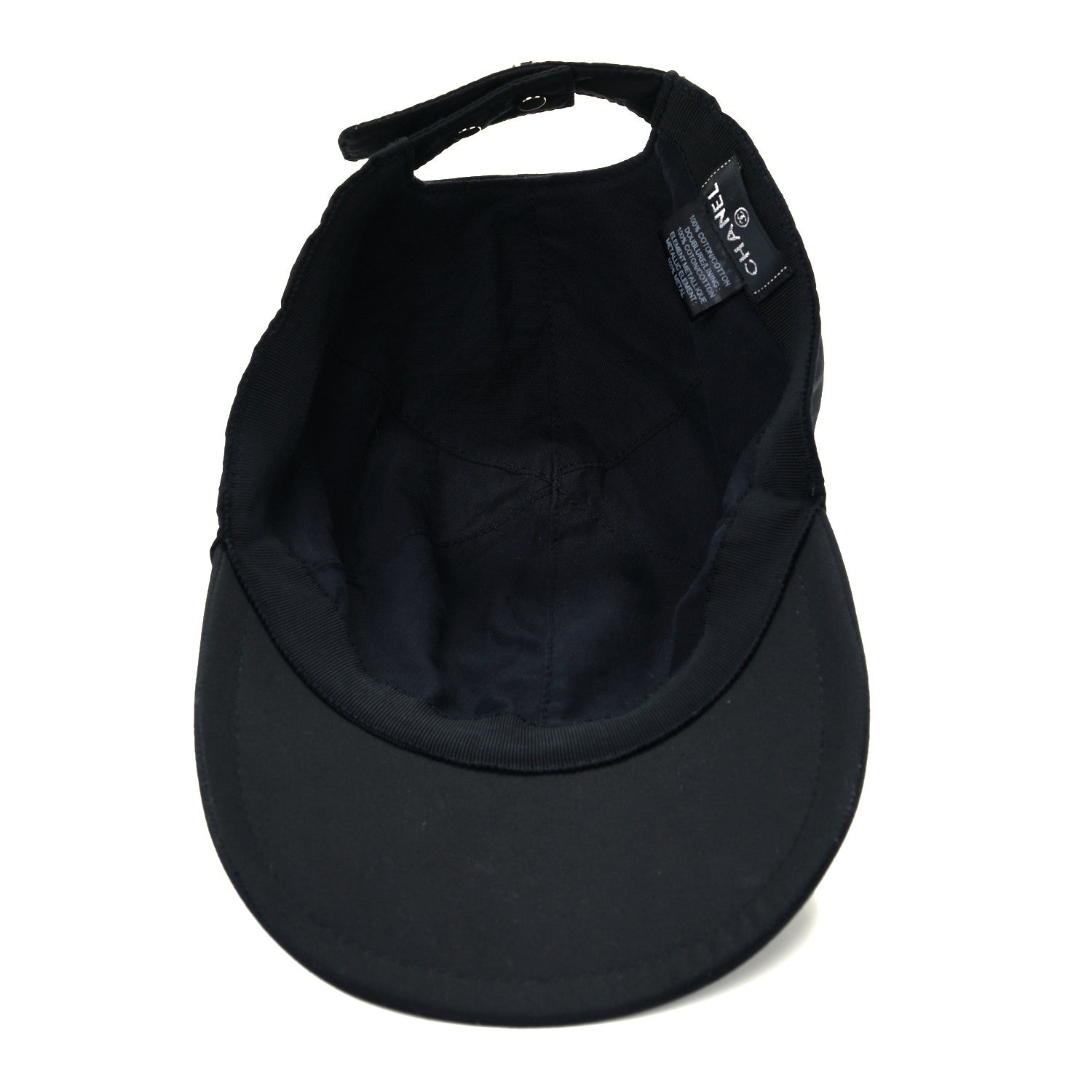Chanel Cotton CC Cap Hat Black 7 of 10