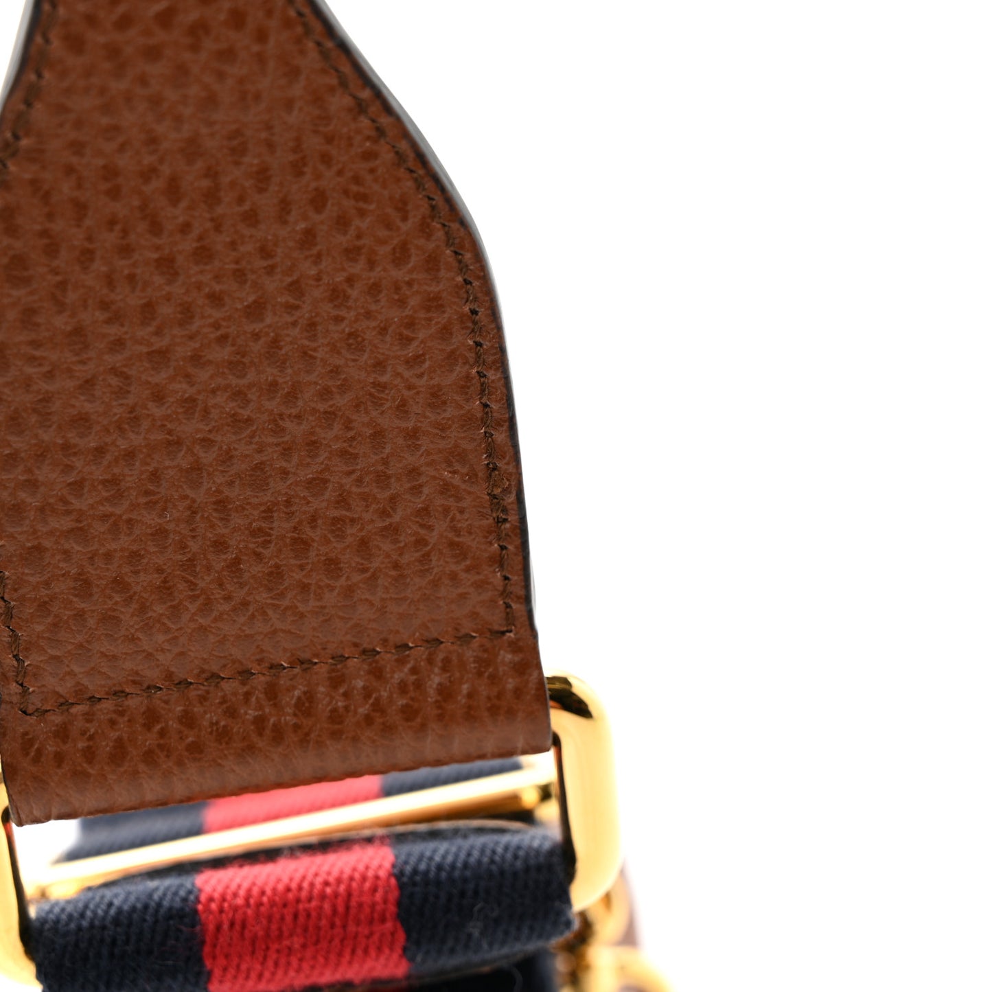 New Denim GG Monogram Dollar Calfskin Web Mini Horsebit 1955 Shoulder Bag Blue Tea Cuir Epilog